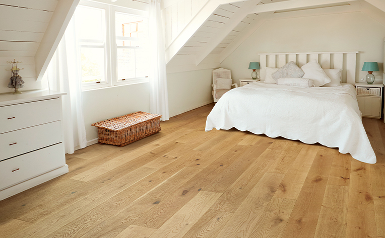 hardwood flooring in bedroom